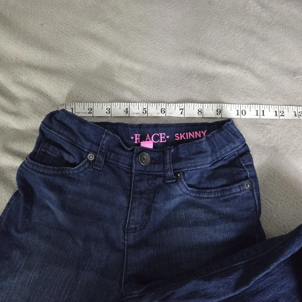 The Children's Place Jeans Girls 6X/7 Blue Dark Wash Skinny Stretch Denim Pants